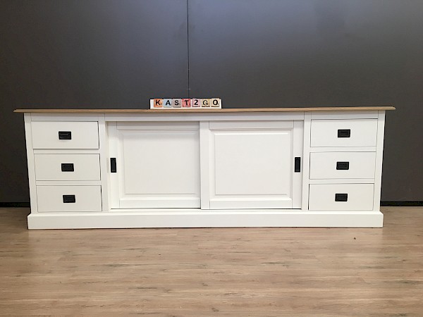 TV-meubel Jelle Wit / Eiken 226